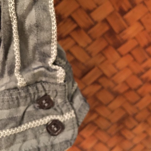 Vintage Y2K Costa Blanca Half Sleeve Striped Cotton Dress Shirt - Picture 7 of 10